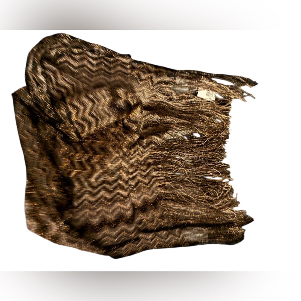 INC International Concepts Brown Zigzag Scarf